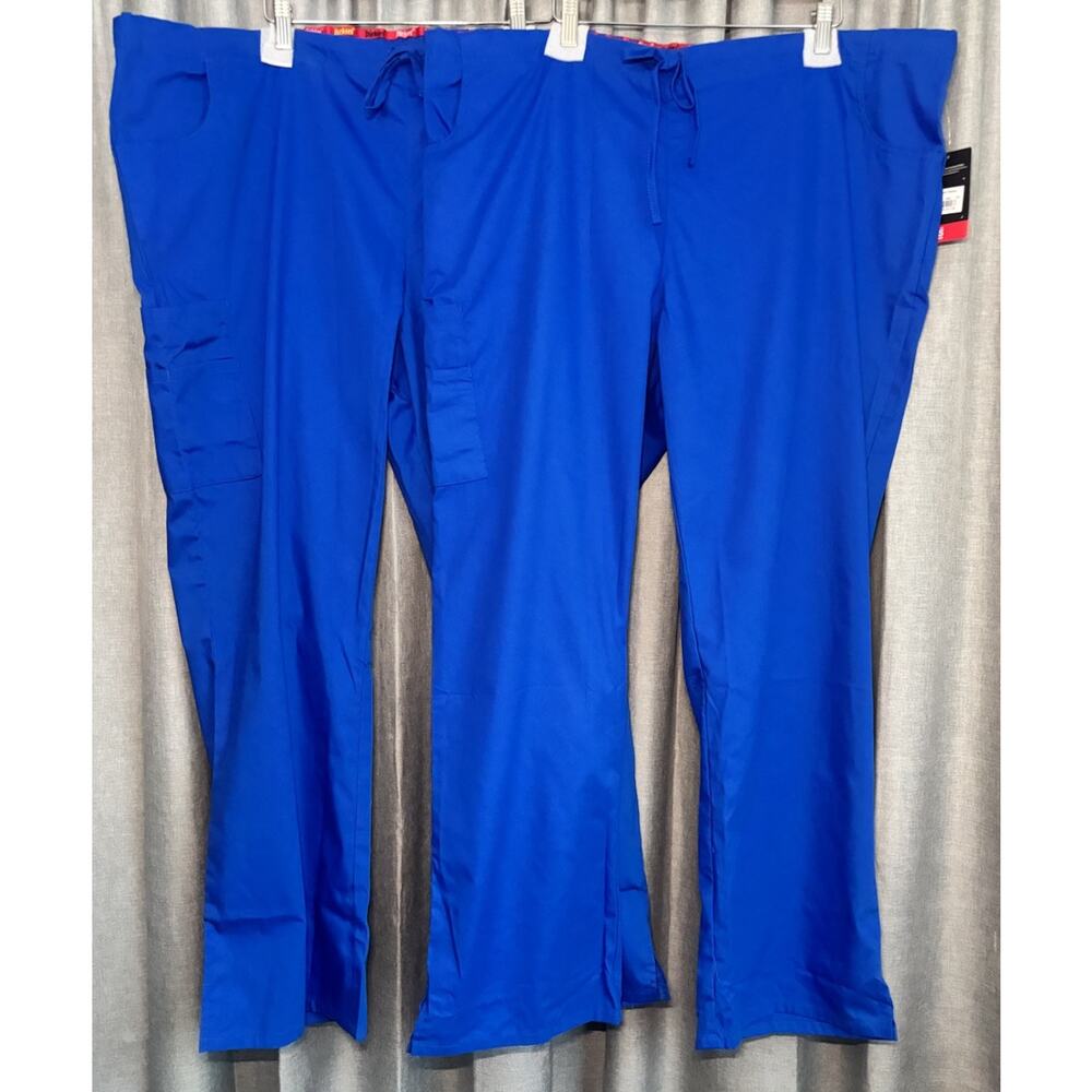 2 Pairs Of Dickies Blue Eds Signature Scrub Pants 2xl Modern Classic NWT